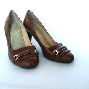 Franco Sarto Brown Leather Pumps Size 8.5